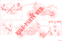 ETIQUETTE AVERTISSEMENT pour Ducati Monster + 2023