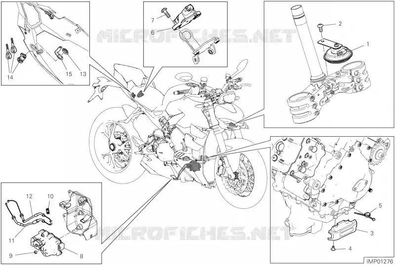 PIECES ELECTRIQUES Ducati Moto Streetfighter 2023 Streetfighter V4 S  Streetfighter V4 S