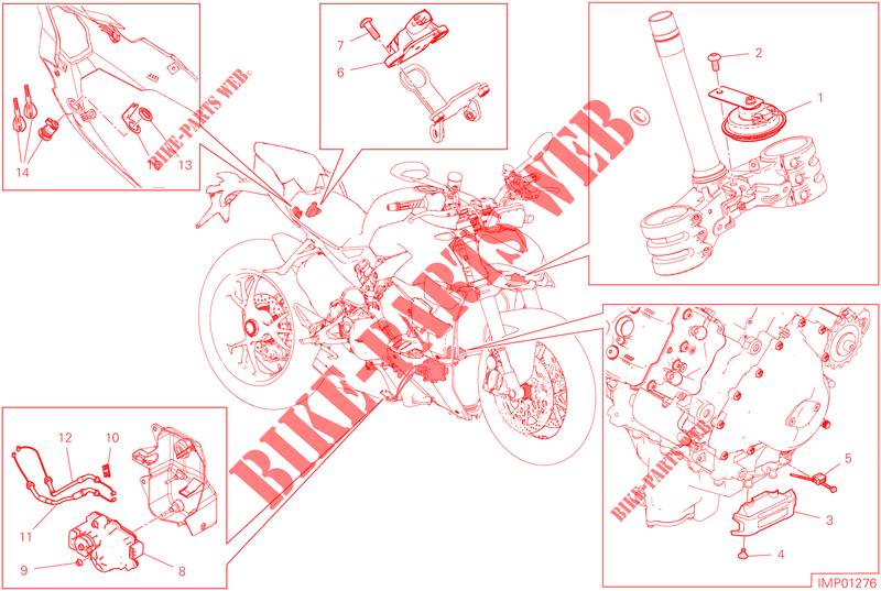 PIECES ELECTRIQUES pour Ducati Streetfighter V4 SP2 2023