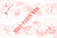 ETIQUETTE AVERTISSEMENT pour Ducati SUPERSPORT 950 2023