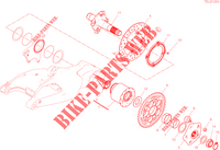 PIVOT ROUE ARRIERE pour Ducati HYPERMOTARD 950 2023