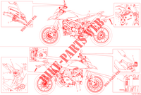 ETIQUETTE AVERTISSEMENT pour Ducati HYPERMOTARD 950 RVE 2023