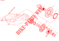 PIVOT ROUE ARRIERE pour Ducati Multistrada V4 RS 2024