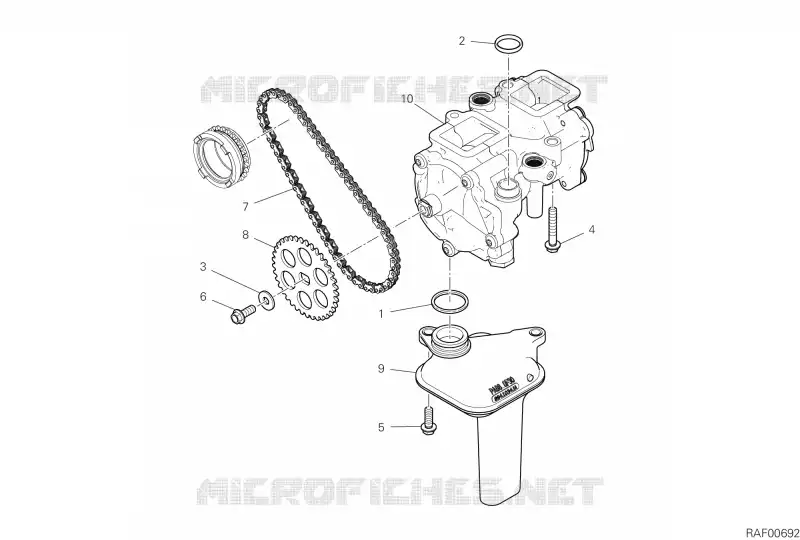 POMPE A HUILE Ducati Moto Streetfighter 2024 Streetfighter V4  Streetfighter V4