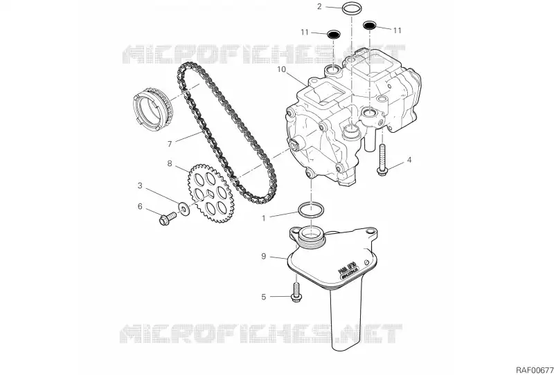 POMPE A HUILE Ducati Moto Superbike 2024 Panigale V4 S  Panigale V4 S
