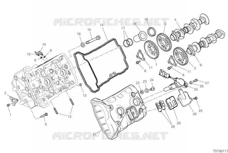 DISTRIBUTION CULASSE AVANT Ducati Moto Superbike 2024 Panigale V4 SP2  Panigale V4 SP2