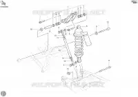 AMORTISSEUR ARRIERE pour Ducati Monster S4 Fogarty 2002