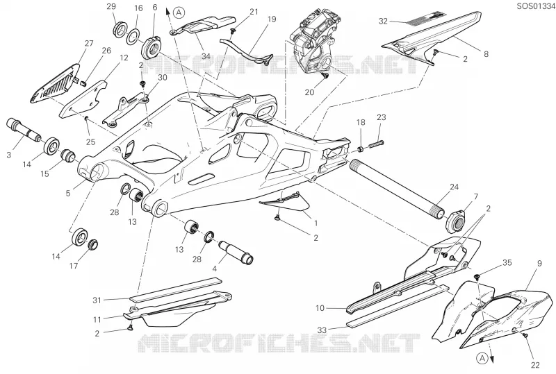 BRAS OSCILLANT Ducati Moto Multistrada 2025 Multistrada V4 S Radar  Multistrada V4 S Radar