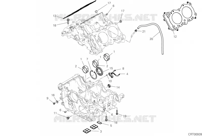 DEMI-CARTERS MOTEUR Ducati Moto Multistrada 2025 Multistrada V4 Rally Radar  Multistrada V4 Rally Radar