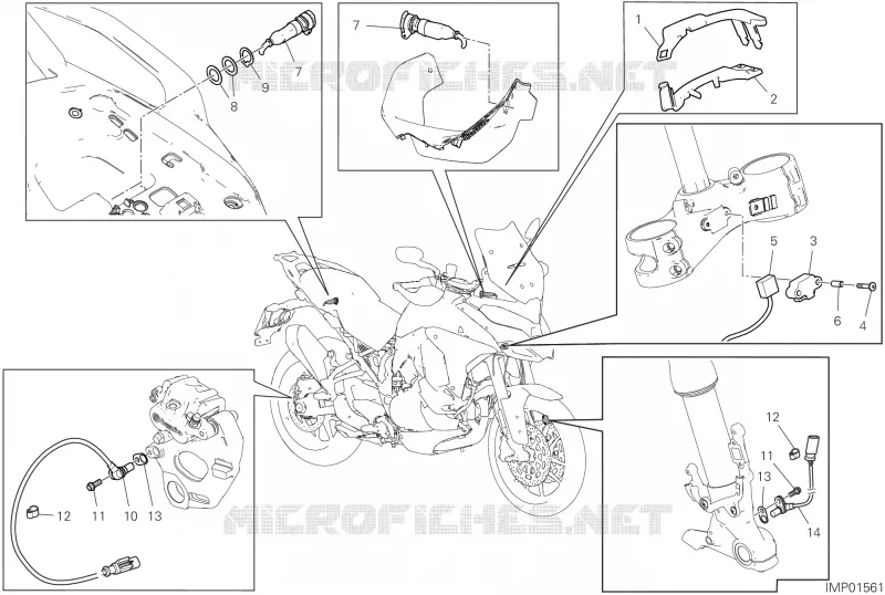 PIECES ELECTRIQUES Ducati Moto Multistrada 2025 Multistrada V4 Rally Radar  Multistrada V4 Rally Radar