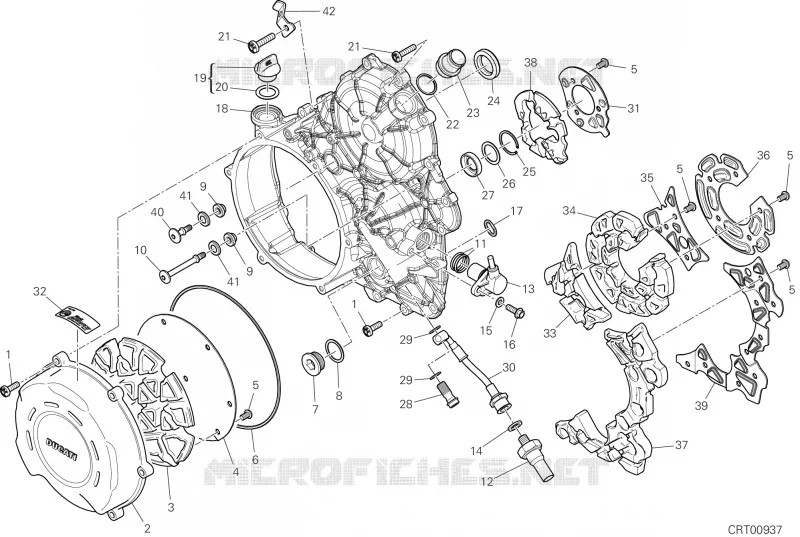 CARTER EMBRAYAGE Ducati Moto Streetfighter 2025 Streetfighter V4  Streetfighter V4