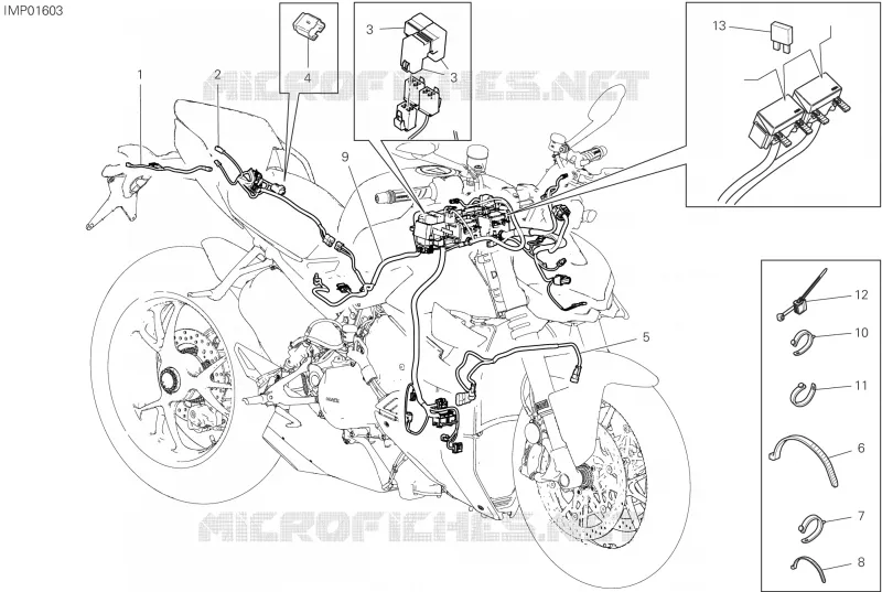 FAISCEAU ELECTRIQUE Ducati Moto Streetfighter 2025 Streetfighter V4  Streetfighter V4