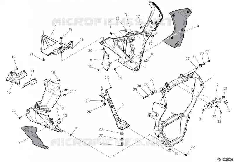 CARÉNAGES Ducati Moto DIAVEL 2025 XDIAVEL V4  XDIAVEL V4