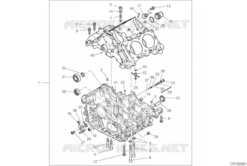 DEMI-CARTERS MOTEUR Ducati Moto Superbike 2025 Panigale V4 S  Panigale V4 S