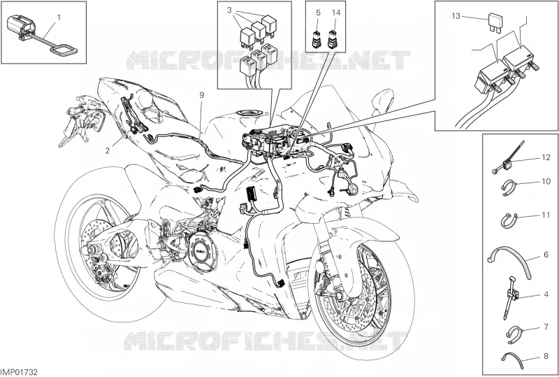 FAISCEAU ELECTRIQUE Ducati Moto Superbike 2025 Panigale V4 S  Panigale V4 S