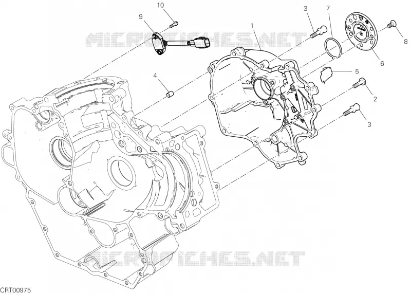 COUVERCLE / GENERATEUR Ducati Moto Superbike 2025 Panigale V2 S New  Panigale V2 S New