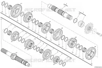 BOITE DE VITESSES pour Ducati PANIGALE V2 BULEGA 2023 WORLD CHAMPION REPLICA 2025