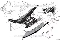 CARÉNAGE GAUCHE pour Ducati PANIGALE V2 BULEGA 2023 WORLD CHAMPION REPLICA 2025