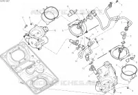 CORPS DE PAPILLON pour Ducati PANIGALE V2 BULEGA 2023 WORLD CHAMPION REPLICA 2025