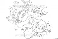 COUVERCLE / GENERATEUR pour Ducati PANIGALE V2 BULEGA 2023 WORLD CHAMPION REPLICA 2025