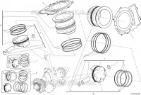 CYLINDRES   PISTONS pour Ducati PANIGALE V2 BULEGA 2023 WORLD CHAMPION REPLICA 2025