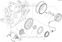 DEMARREUR ELECTRIQUE ET ALLUMAGE pour Ducati PANIGALE V2 BULEGA 2023 WORLD CHAMPION REPLICA 2025