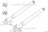 FOURCHE AVANT pour Ducati PANIGALE V2 BULEGA 2023 WORLD CHAMPION REPLICA 2025