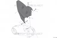GARDE BOUE ARRIERE pour Ducati PANIGALE V2 BULEGA 2023 WORLD CHAMPION REPLICA 2025