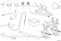 OUTILS SPECIAUX POUR MAINTENANCE (PARTIE CYCLE) pour Ducati PANIGALE V2 BULEGA 2023 WORLD CHAMPION REPLICA 2025