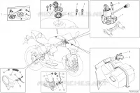 PIECES ELECTRIQUES pour Ducati PANIGALE V2 BULEGA 2023 WORLD CHAMPION REPLICA 2025