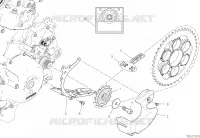PIGNONS ET CHAINE SECONDAIRE pour Ducati PANIGALE V2 BULEGA 2023 WORLD CHAMPION REPLICA 2025