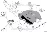 RESERVOIR D'ESSENCE pour Ducati PANIGALE V2 BULEGA 2023 WORLD CHAMPION REPLICA 2025
