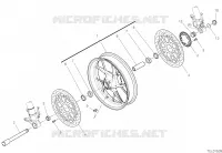 ROUE AVANT pour Ducati PANIGALE V2 BULEGA 2023 WORLD CHAMPION REPLICA 2025