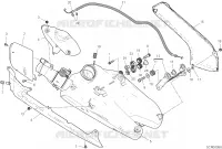 SILENCIEUX D'ECHAPPEMENT pour Ducati PANIGALE V2 BULEGA 2023 WORLD CHAMPION REPLICA 2025