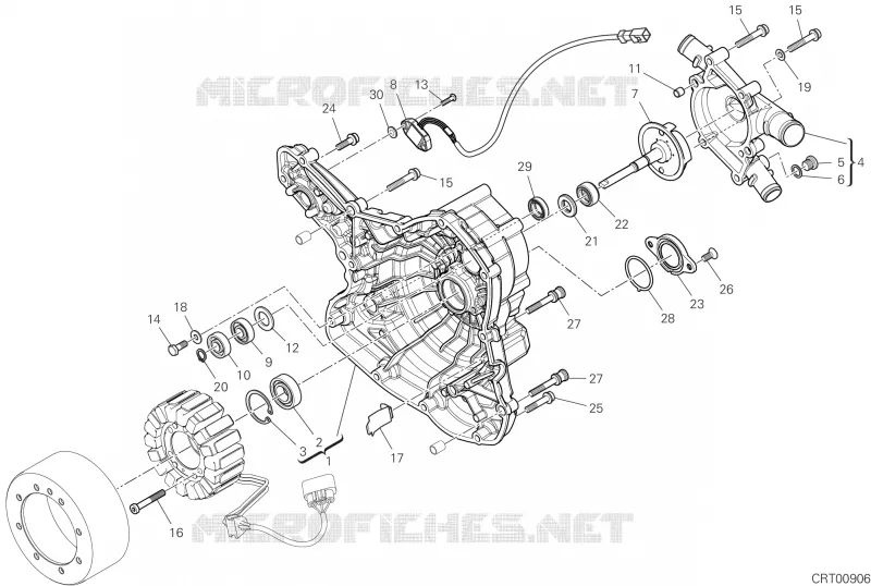 COUVERCLE / GENERATEUR Ducati Moto Hypermotard 2025 Hypermotard 950 SP  Hypermotard 950 SP