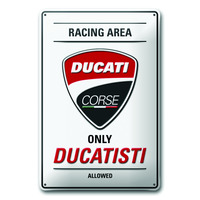ENSEIGNE EN MÉTAL DUCATI CORSE-Ducati