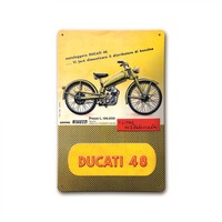 ENSEIGNE EN MÉTAL DUCATI 48-Ducati-Goodies Ducati
